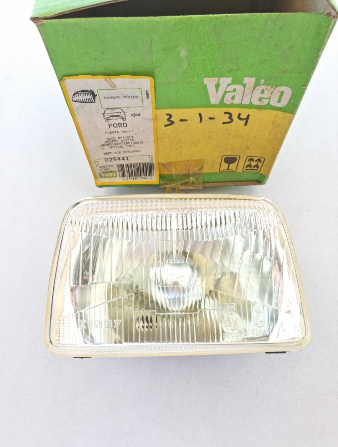 Optica faro delantero izquierdo FORD FIESTA (kinby-valeo H4)