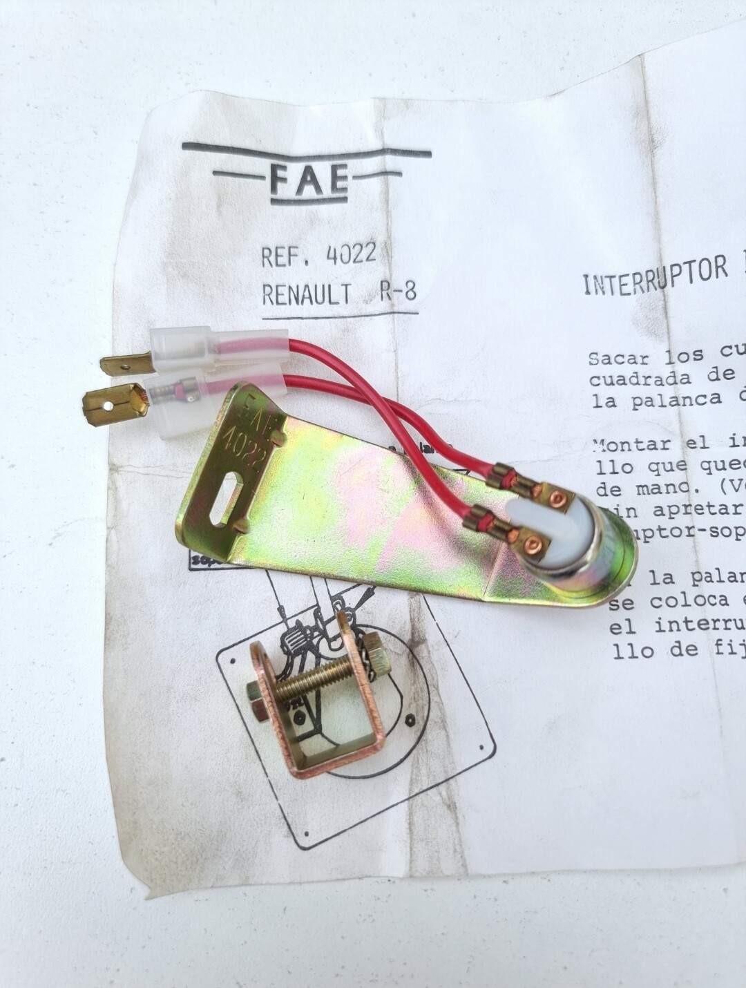 Interruptor luz marcha atras RENAULT 8 (fae)