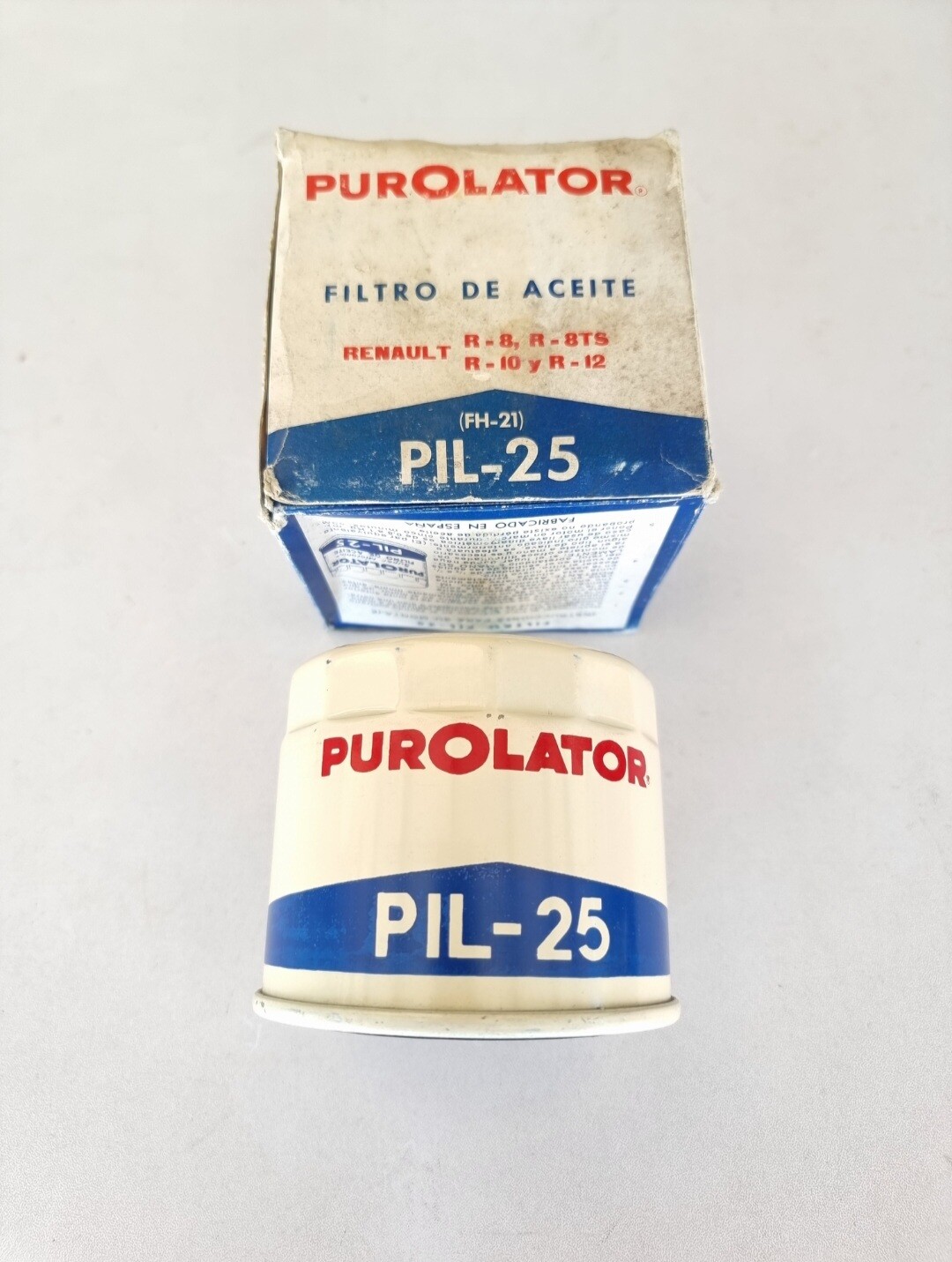Filtro aceite RENAULT 8.RENAULT 10.RENAULT 12 (purolator)