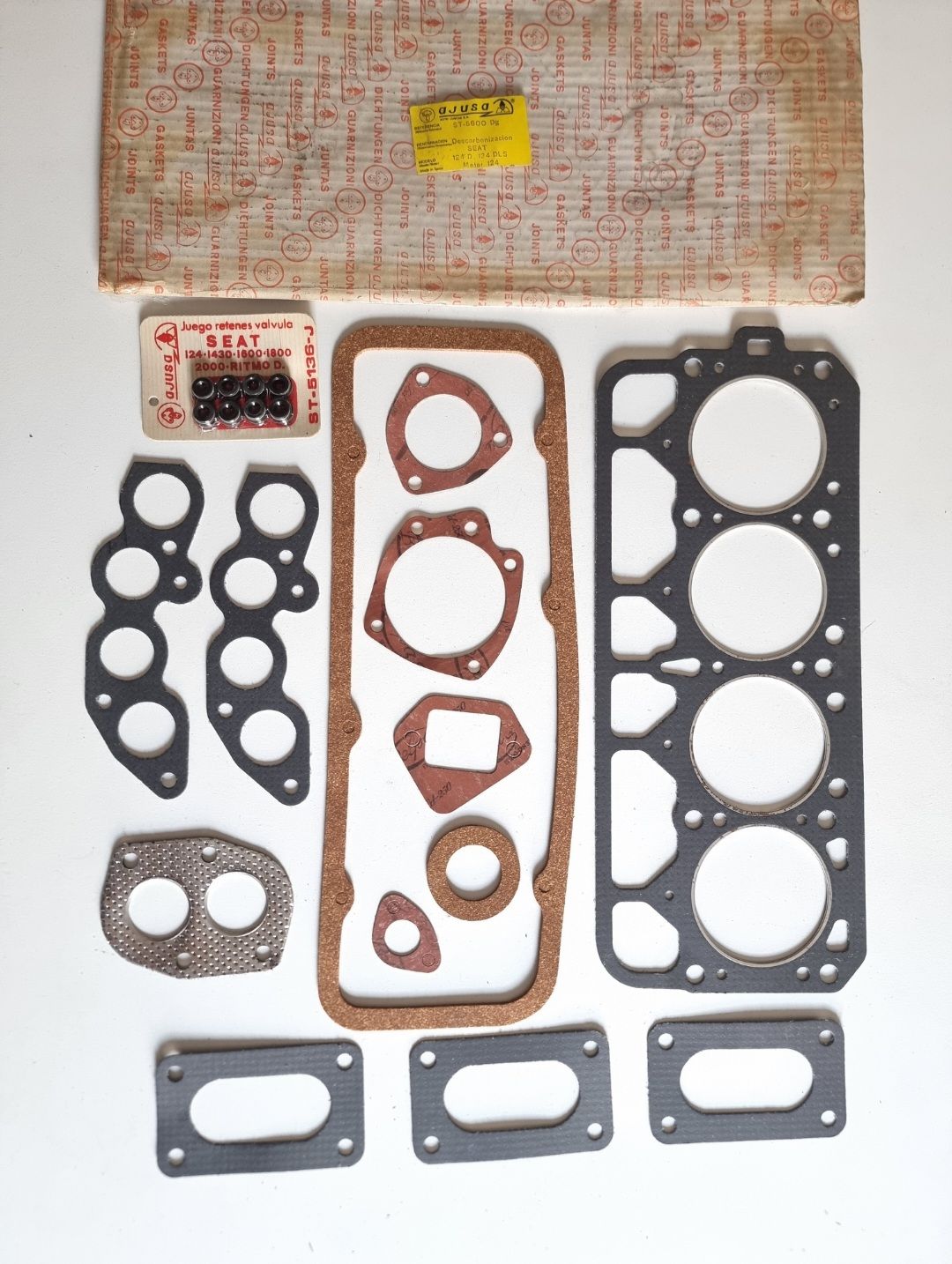 Juego juntas descarbonizacion SEAT 124 D-DLS motor 124 (ajusa)