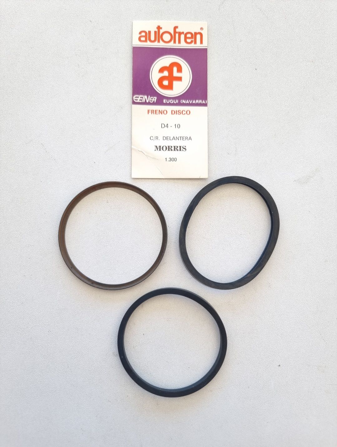 Gomas pinzas freno delantero MG.MORRIS 1300