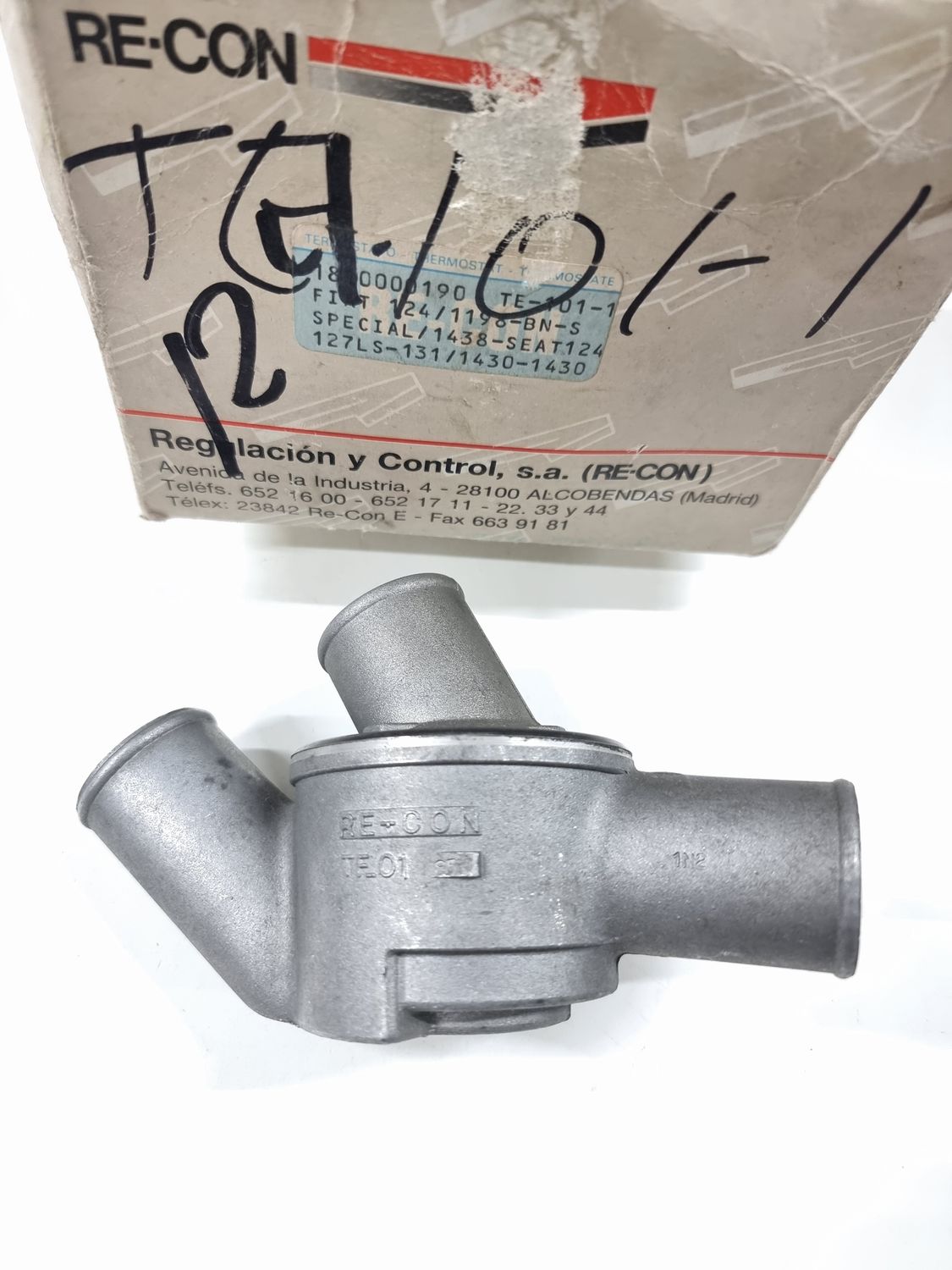 Termostato SEAT 124 (1200). SEAT 1430. SEAT 127 LS. SEAT 131 (1430) - Fiat 124 (recon)