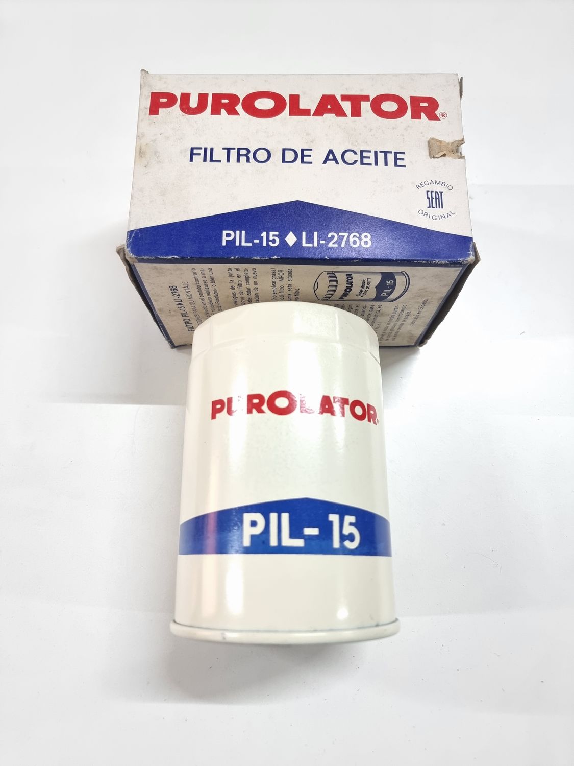Filtro aceite Seat 1500, Fiat 1300, Fiat 1500 (purolator)