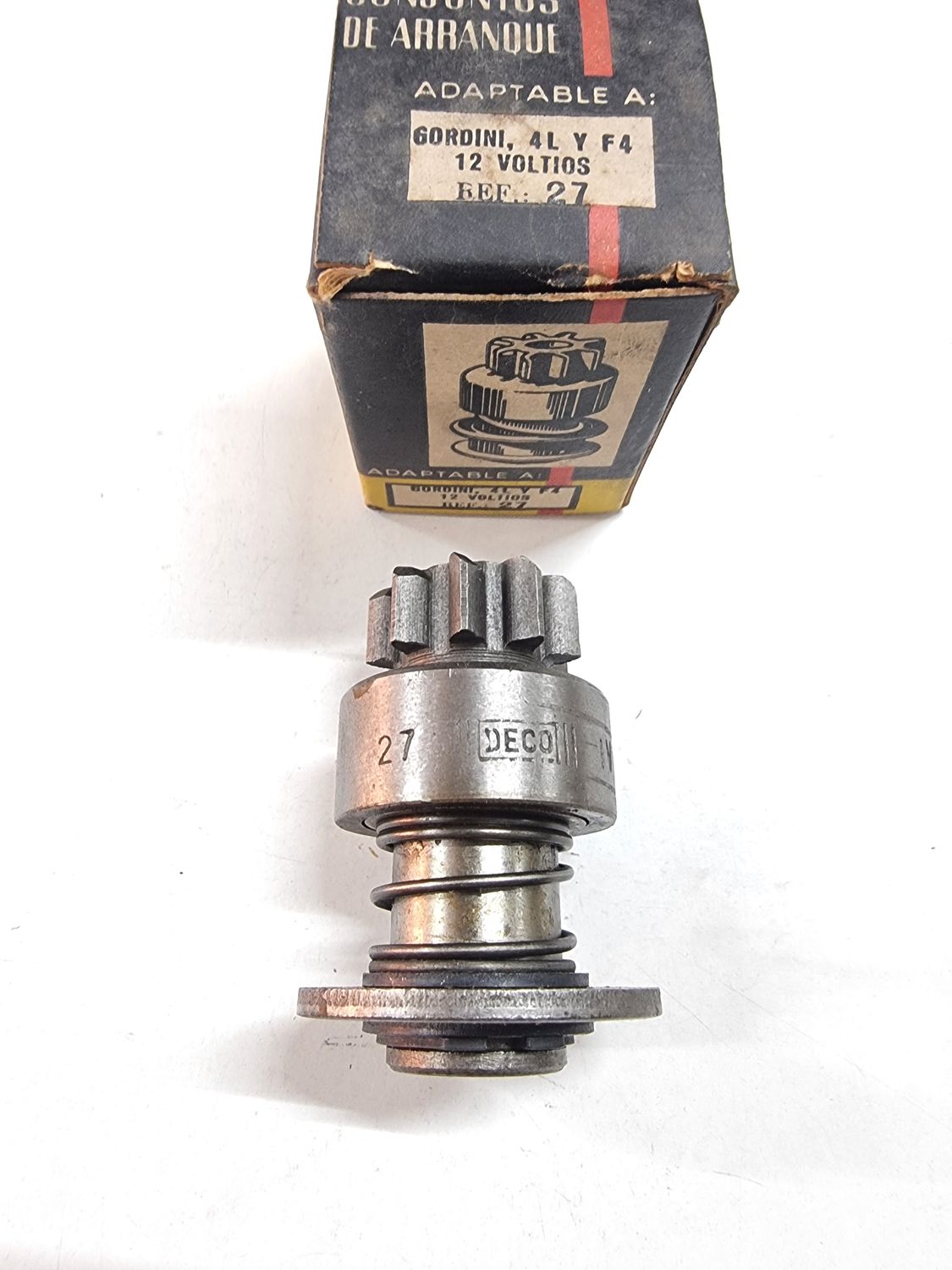 Piñon motor arranque RENAULT 4. GORDINI. ONDINE. ALPINE (deco)