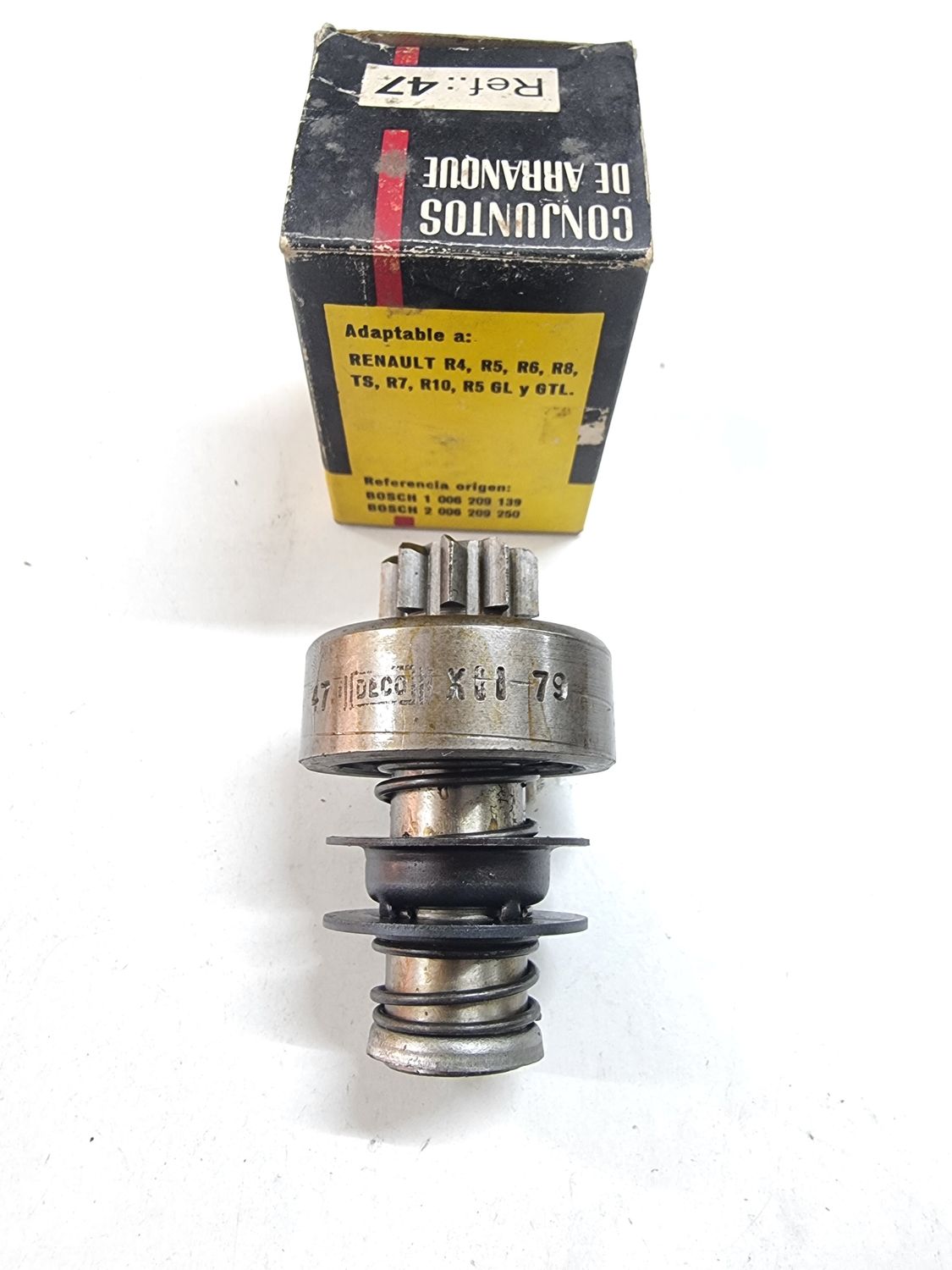 Piñon bendix motor arranque RENAULT 4. RENAULT 5. RENAULT 6. RENAULT 7. RENAULT 8. RENAULT 10 (Deco)