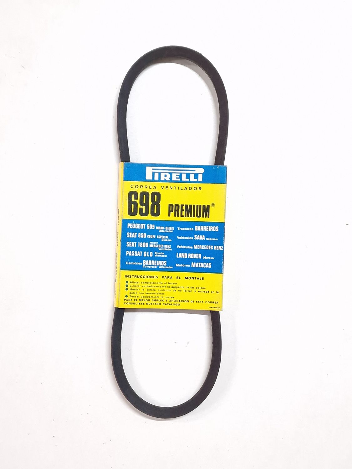 Correa ventilador SEAT.PEUGEOT.BARREIROS.SAVA.LAND ROVER.MATACAS.MERCEDES BENZ.PASSAT (pirelli 698) Correa ventilador SEAT.PEUGEOT.BARREIROS.SAVA.LAND ROVER.MATACAS.MERCEDES BENZ.PASSAT (pirelli 698)