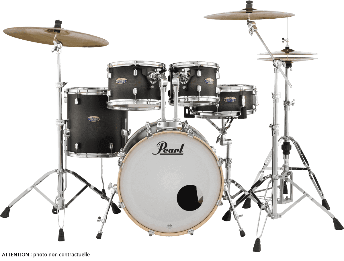 Pearl Decade Maple Rock 22" Satin Black Burst