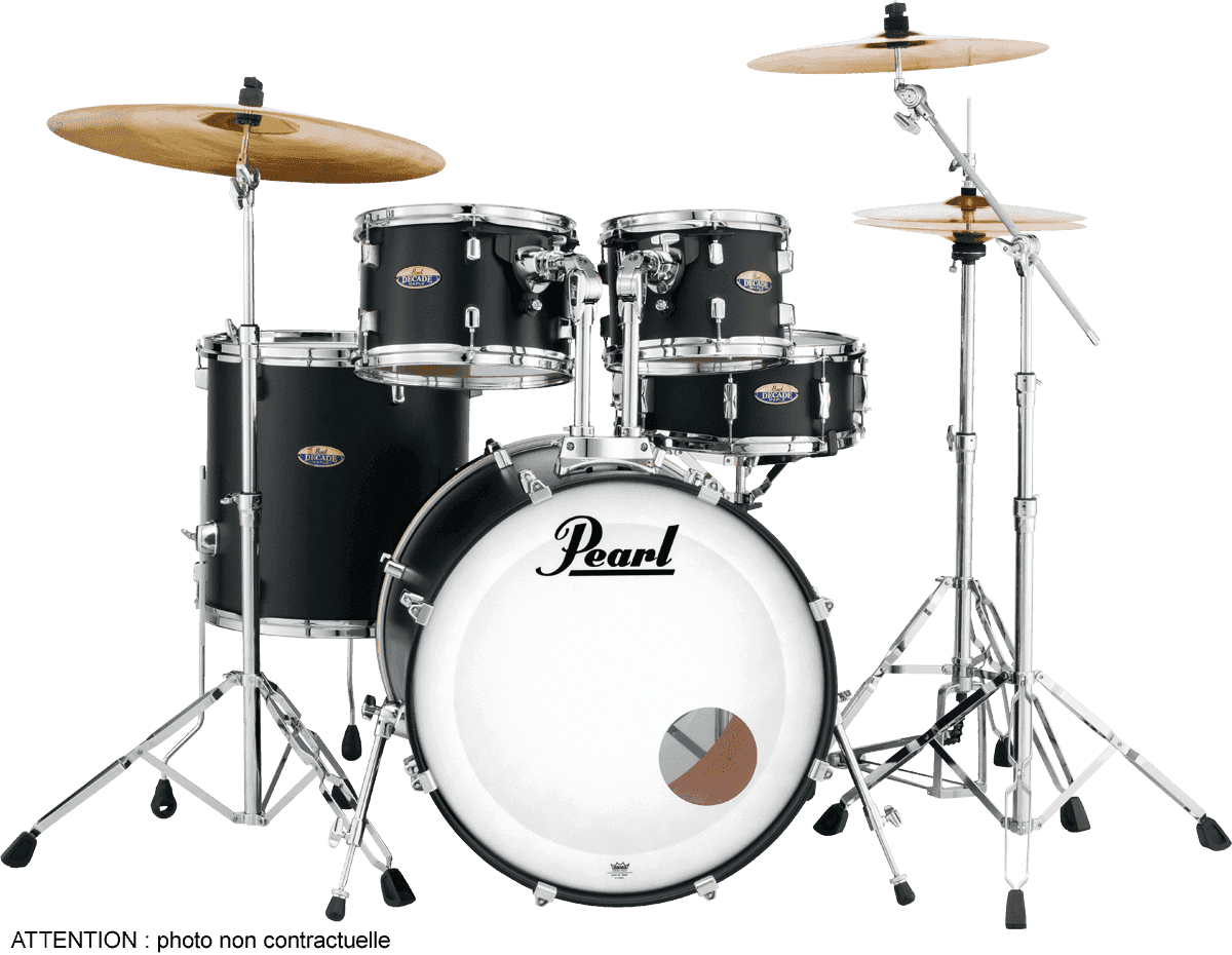 Pearl Decade Maple Rock 22" Satin Slate Black