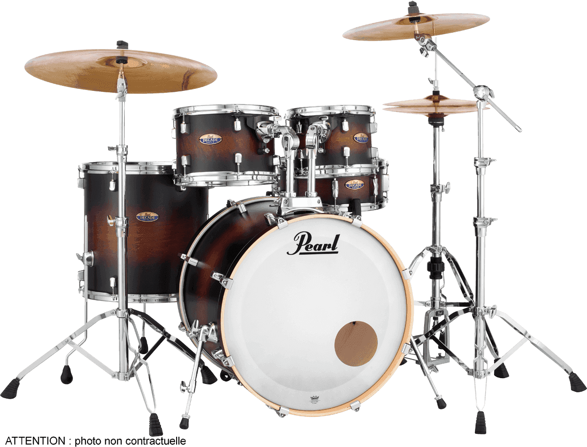 Pearl Decade Maple Rock 22" Satin Brown Burst