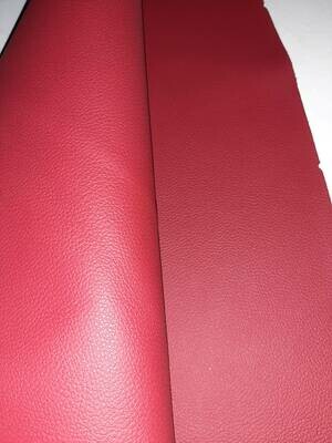 Leather pieces red color 35,50 x 36 cm