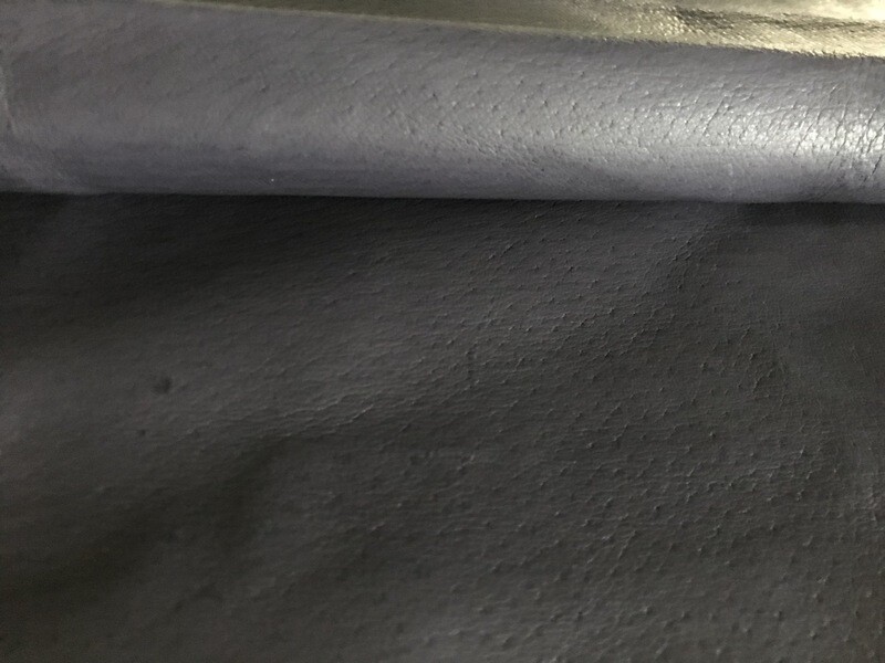 Leather pig aniline color purple