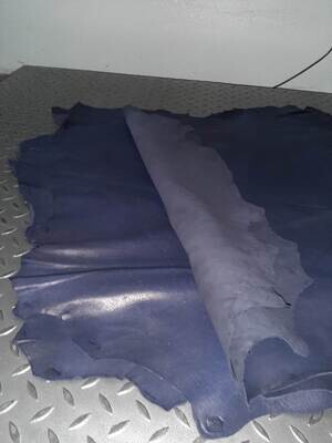 Leather goat clothing color blue