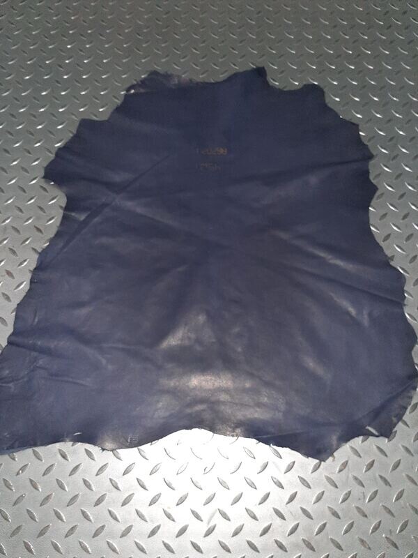 Leather goat clothing color blue