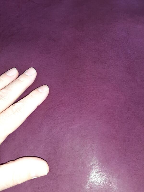 Leather goat violet color