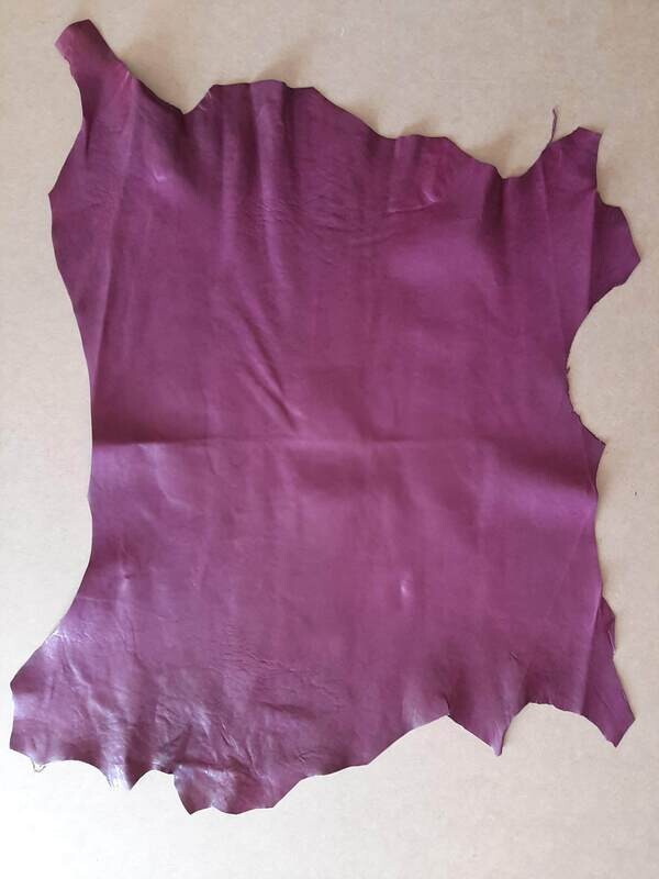 Leather goat violet color