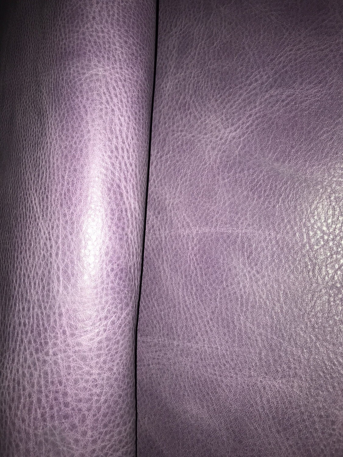 Leather bovine type pull up color purple
