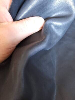 Leather bovine rustic grey color