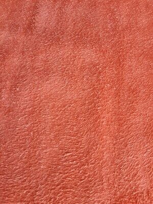 Leather suede fur orange