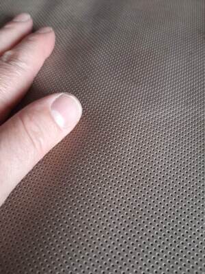 Bovine leather Beige perforated