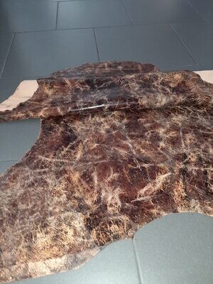 Leather goat crystallized rustic