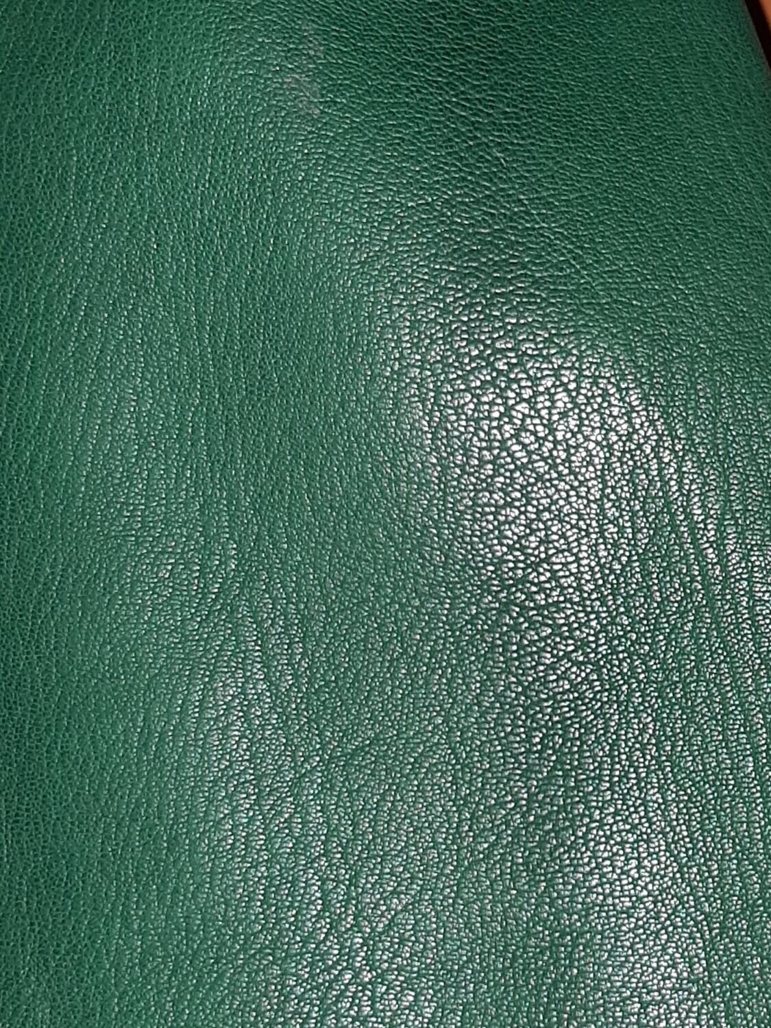 Leather goat color green