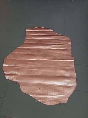 Large off cut - Leather bovine embossed rose gold