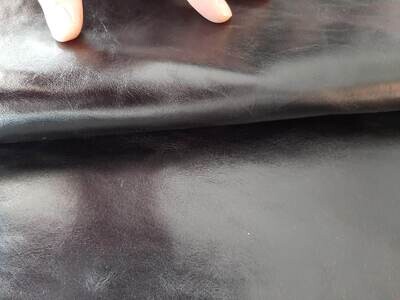 Large off cut - Leather bovine aniline black