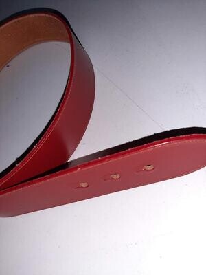 Leather straps red color ferrari