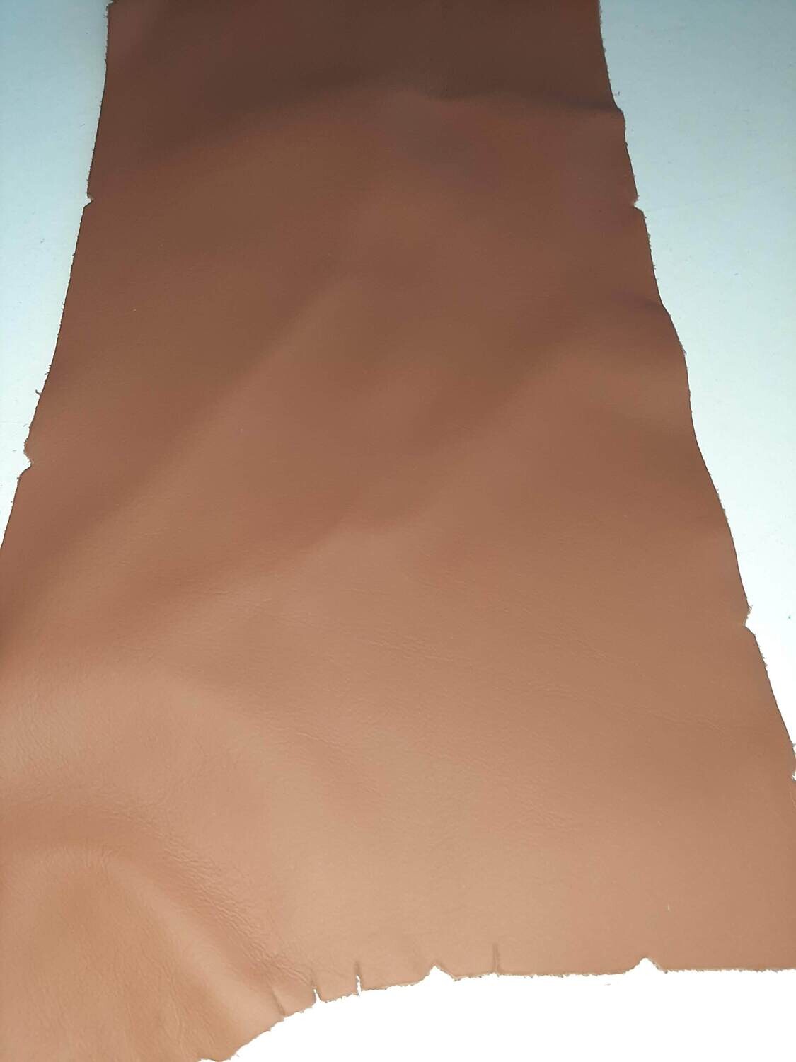 Leather piece camel color 43 x 17 cm