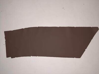 Leather piece taupe color 37 x 14 cm