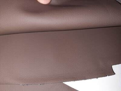Leather piece taupe color 25 x 16 cm