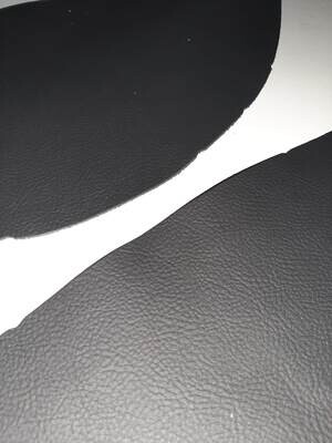 Leather pieces black color 16 x 36 cm