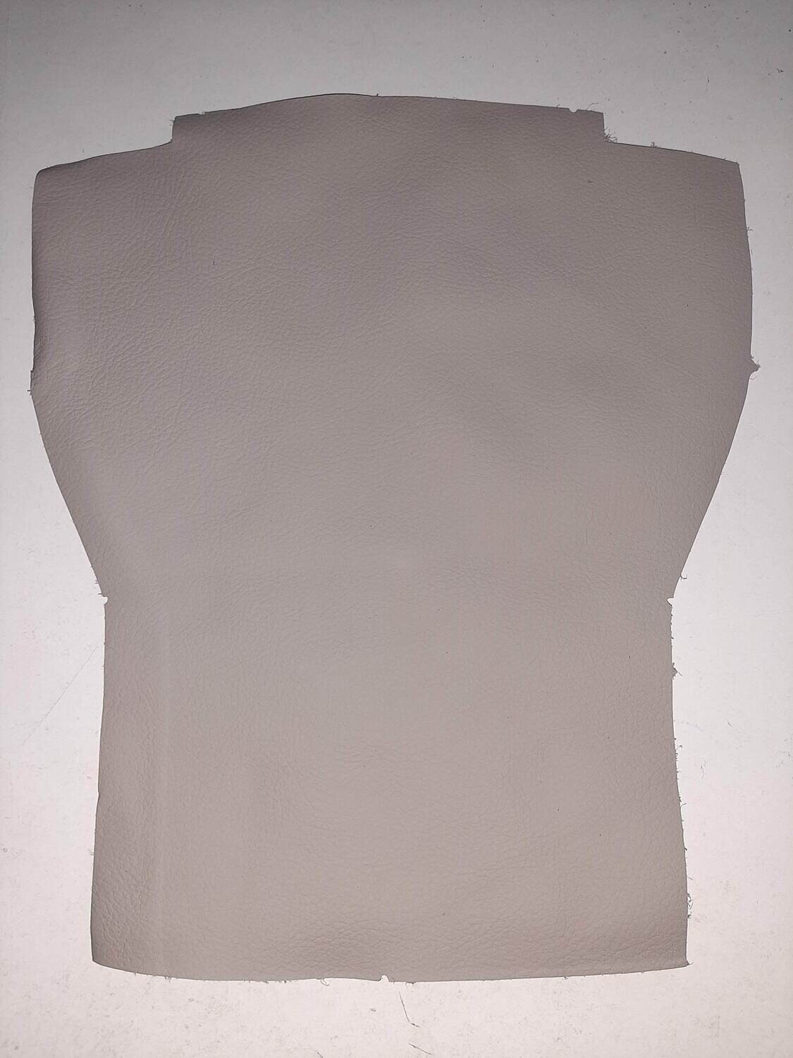 Leather pieces grey color 25 x 16 cm