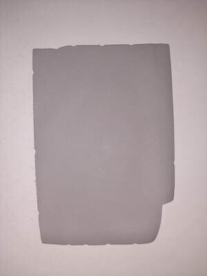 Leather pieces grey color 24 x 15 cm