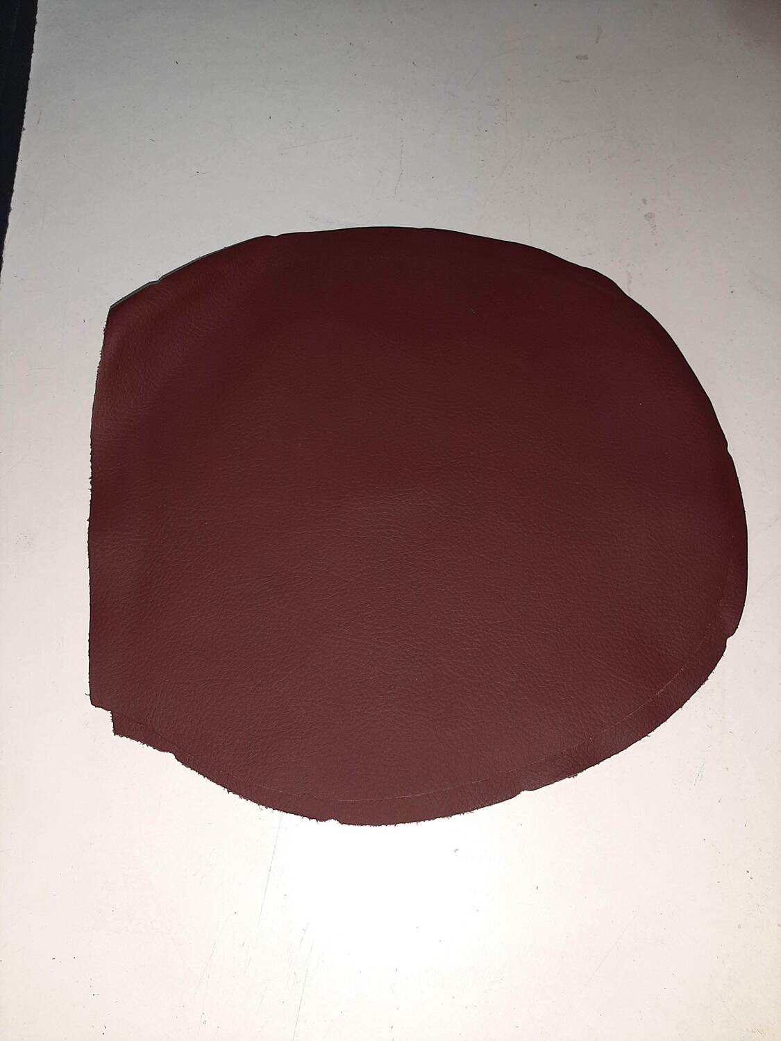 Leather pieces burgundy color 28 x 26 cm