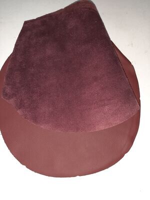 Leather pieces burgundy color 28 x 26 cm