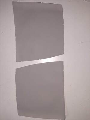 Leather pieces grey color 24 x 24 cm