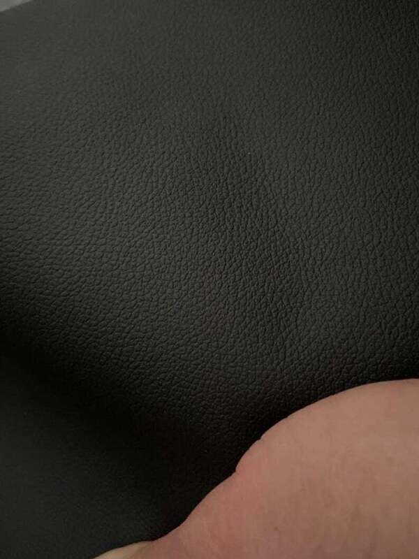 Leather pieces black color 26 x 14 cm