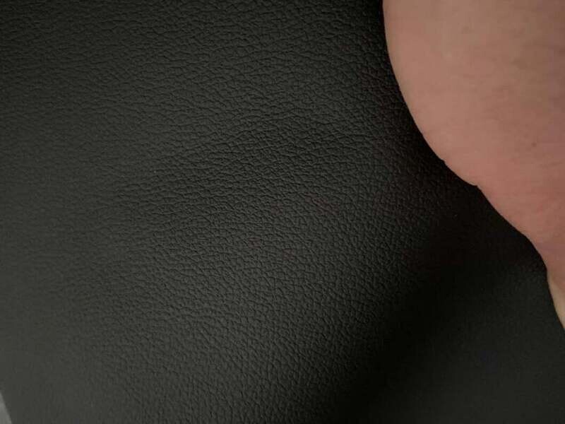 Leather pieces black color 31 x 17 cm