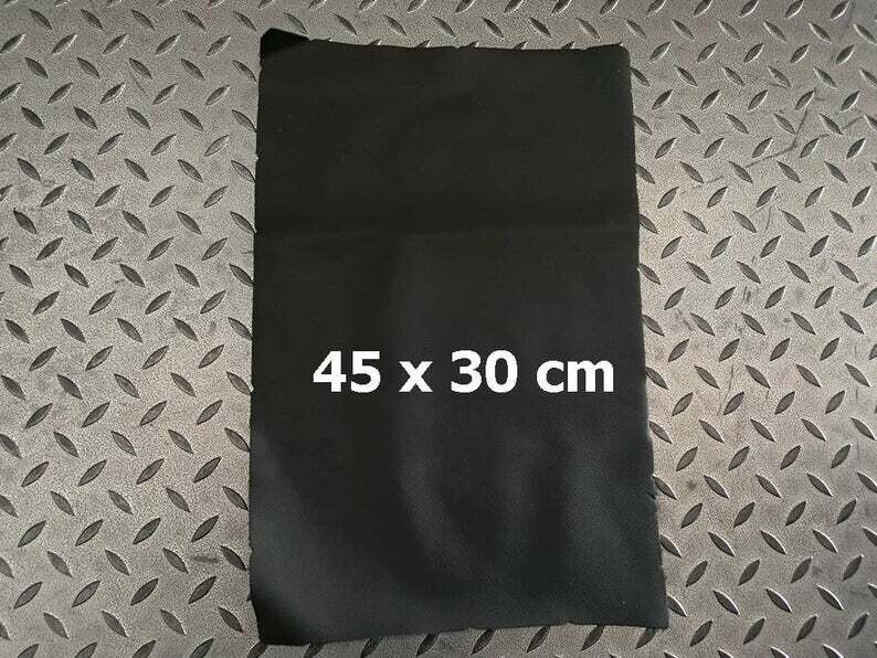 Leather pieces black color 45 x 30 cm