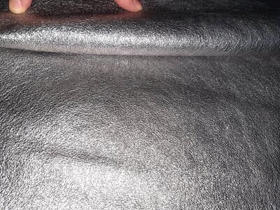Leather goat silver color