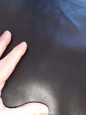 Leather goat aniline color black