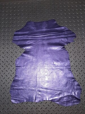 Leather goat milled purple