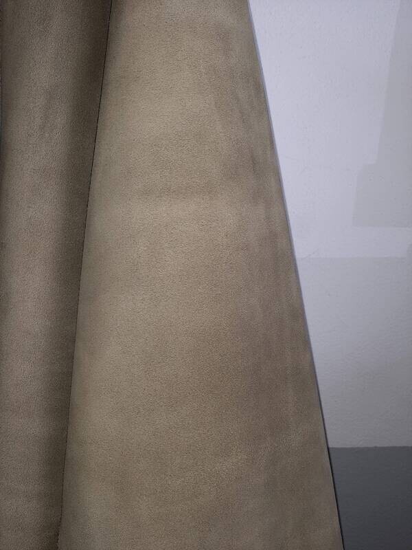 Leather suede pistachio green