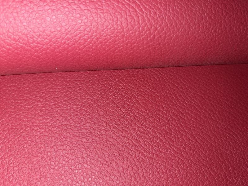Leather pieces red color 34 x 35 cm