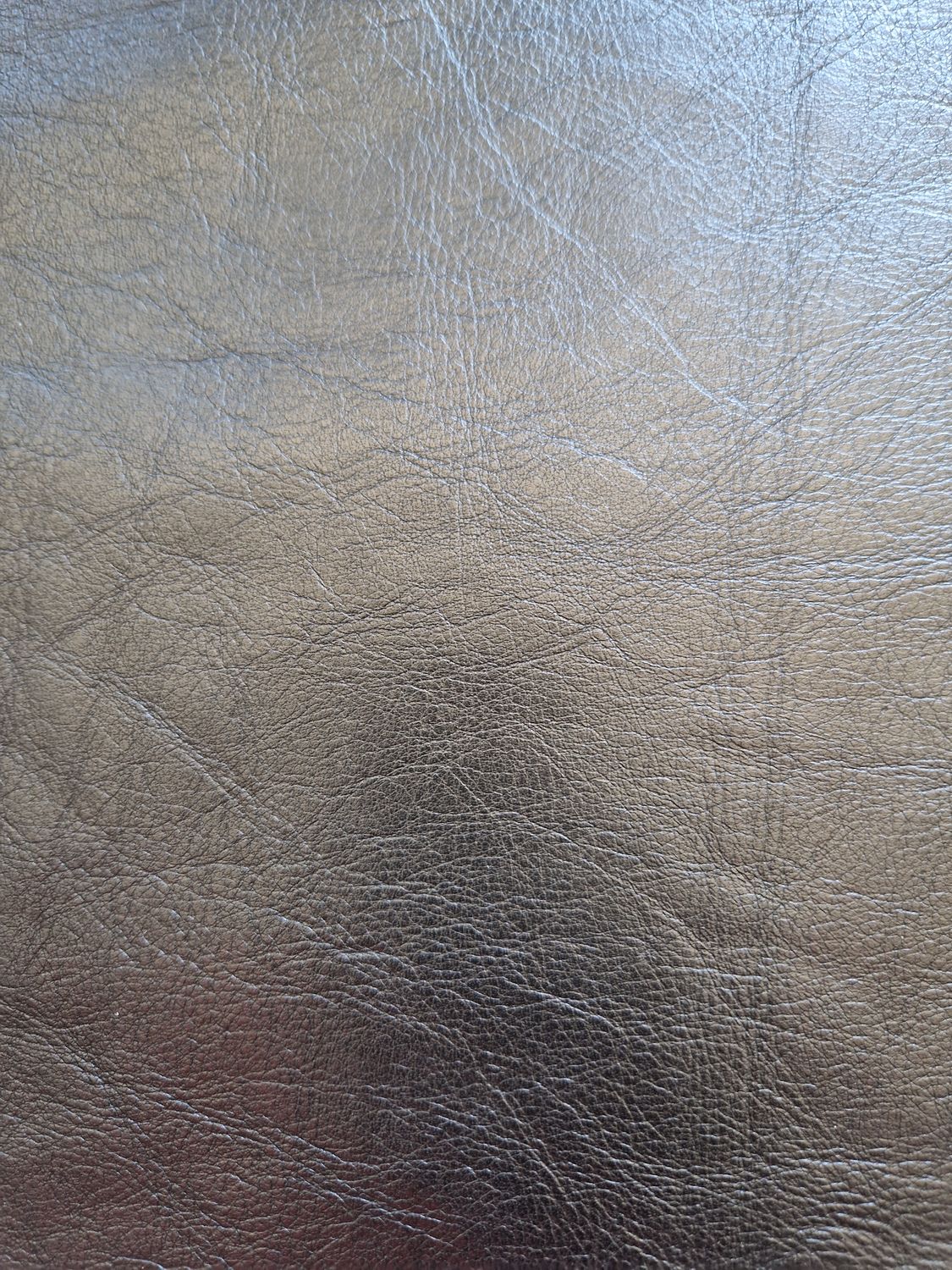 Leather bovine black color shine finish