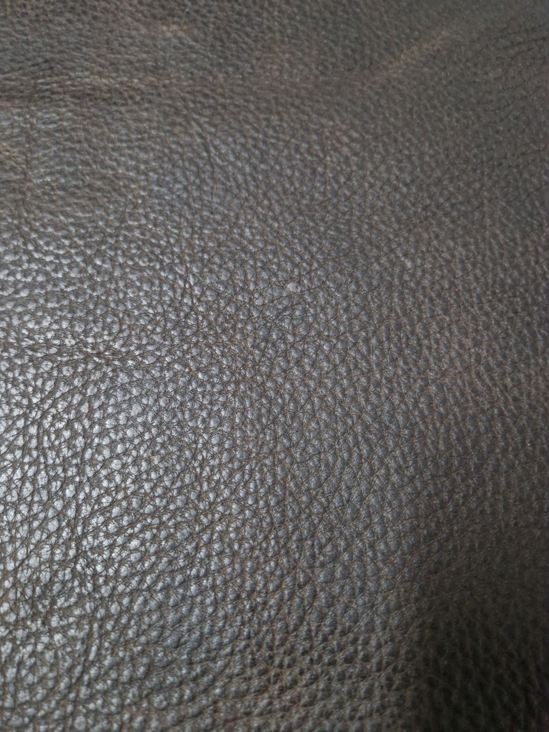 Large off cut - Leather bovine embossed dark brown