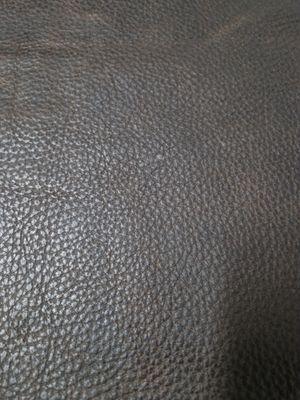 Large off cut - Leather bovine embossed dark brown