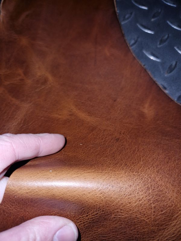 Leather scraps thick texas brown