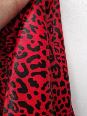 Piel de caballo con pelo color rojo